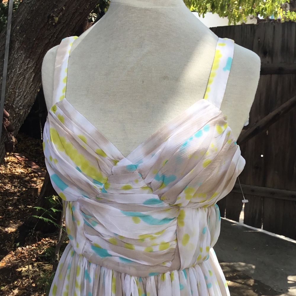 Mid calf water color print dress W118 Walter Baker - Picture 4 of 8